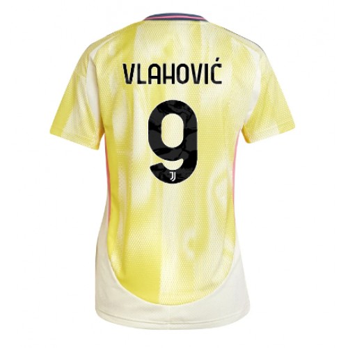 Fotbalové Dres Juventus Dusan Vlahovic #9 Dámské Venkovní 2024-25 Krátký Rukáv